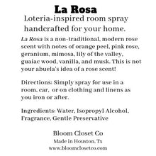 Load image into Gallery viewer, La Rosa Loteria Card Room Spray