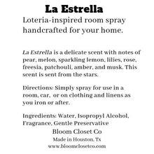 Load image into Gallery viewer, La Estrella Loteria Card Room Spray