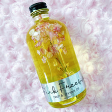 Load image into Gallery viewer, Shower and Bath Oil - Shower Oil - Bath Oil - Body Oil - Moisturizing Oil - Pink Freesia - Bath Gifts - Spa Gifts - Mother&#39;s Day Gifts