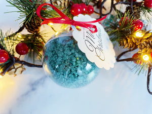 Green Bath Salt Ornament - Christmas Ornament - Custom Ornament - Bath Salts - 2021 Ornament - 2021 Christmas Ornament - Gifts for Her
