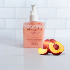 White Peach Prosecco Shower Gel - Shower Gel - Body Wash - Natural Body Wash - White Peach - Peach Soap - Summer Shower Gel - Summer Scents